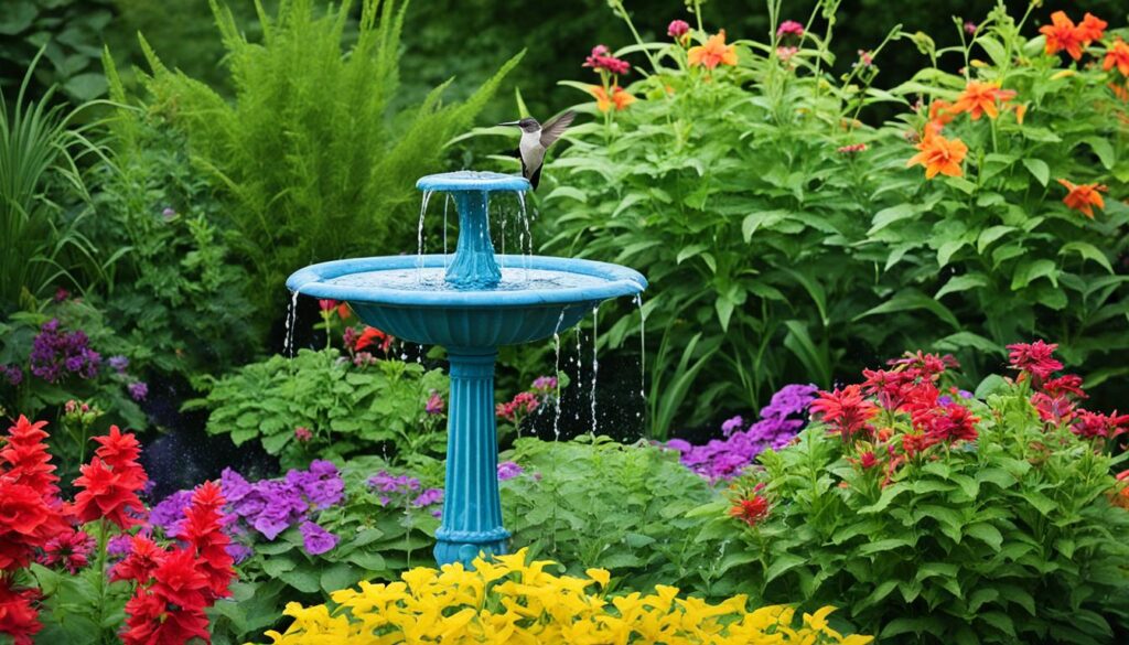 water features for hummingbirds