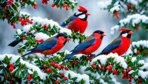 what birds eat holly berries