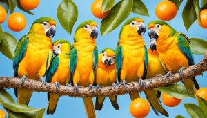 what birds like oranges