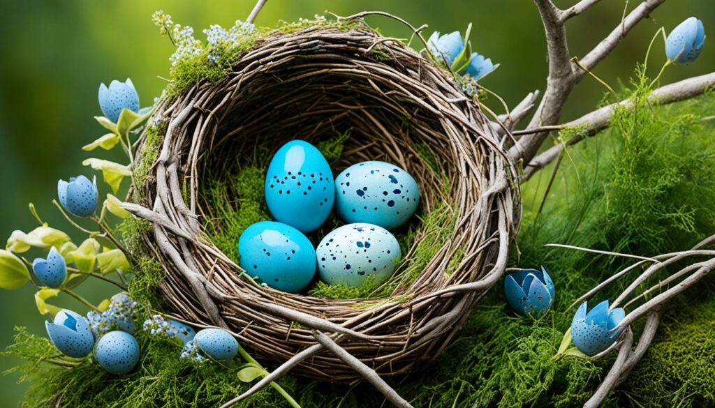 what kind of birds lay blue eggs