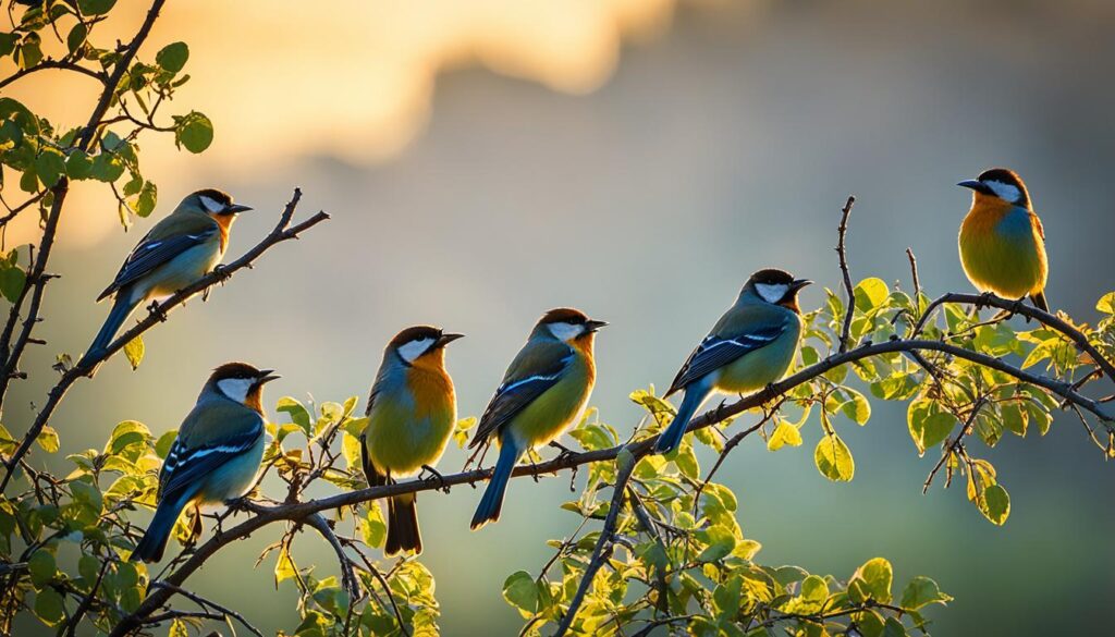 what time of day do birds feed