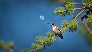 where do humming birds sleep