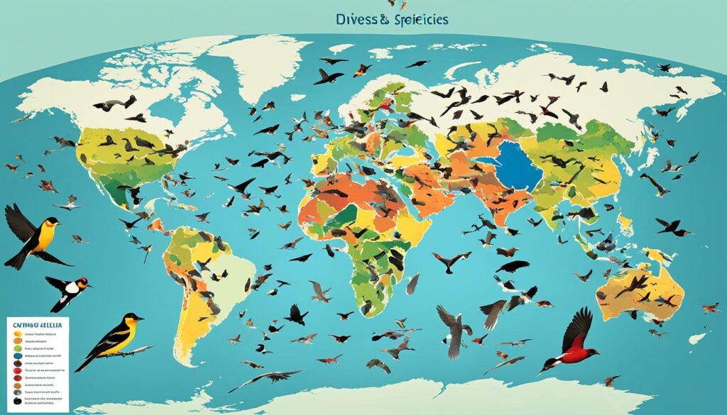 How many birds in the world?