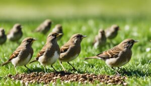 How to keep birds from eating grass seed?