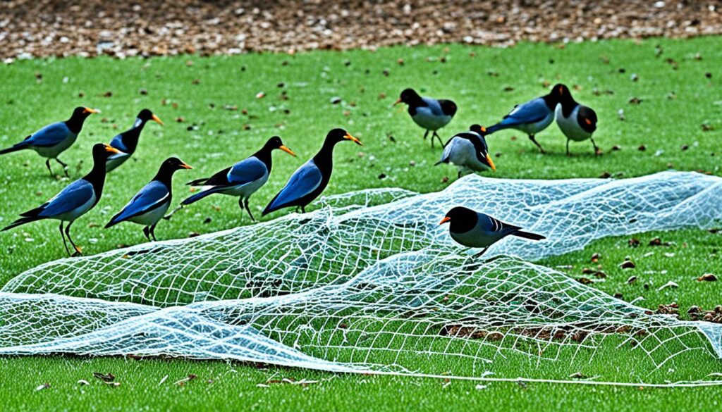 How to protect grass seed from birds?