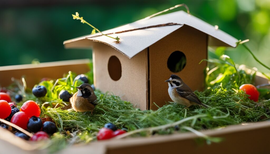 Temporary housing for baby birds