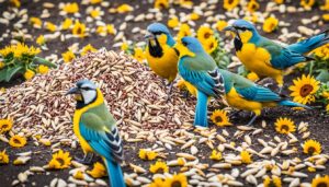 What birds like safflower seeds?