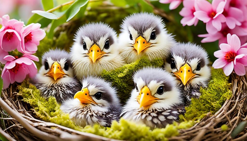 What is a group of baby birds called?