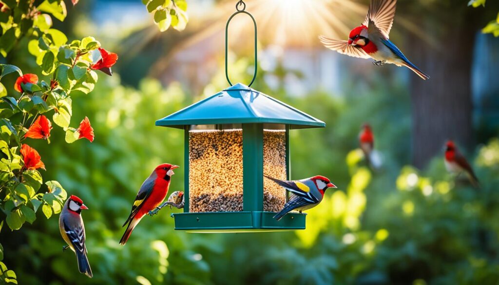 attracting birds to new feeders