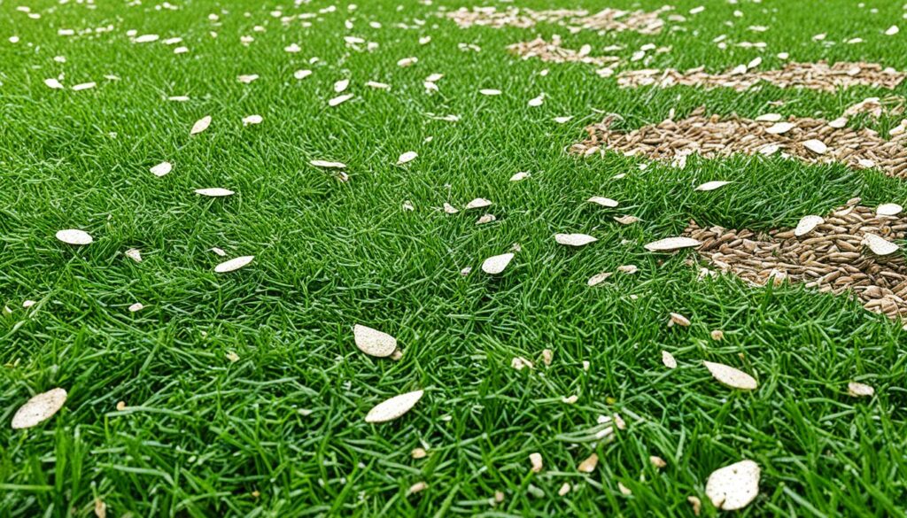 bird damage to lawn