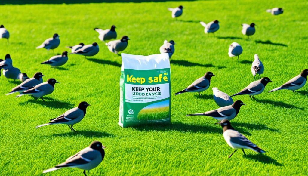 bird-repellent grass seeds