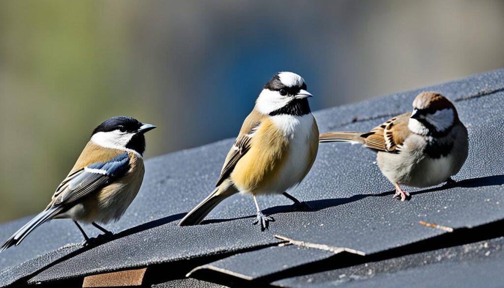 common bird species nesting on roofs