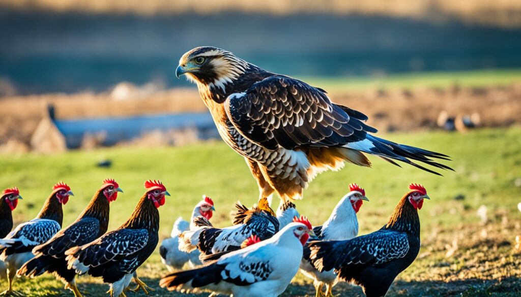 free-ranging chickens