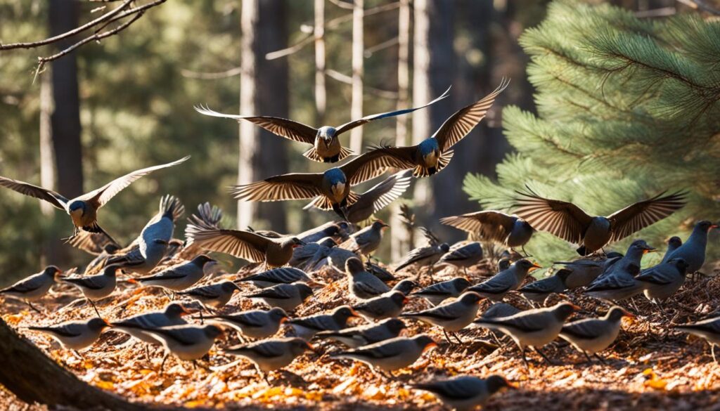 ground feeding birds