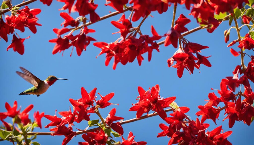 red flowers