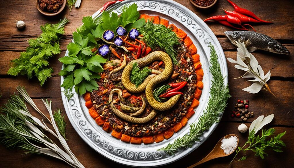 traditional snake meat dishes