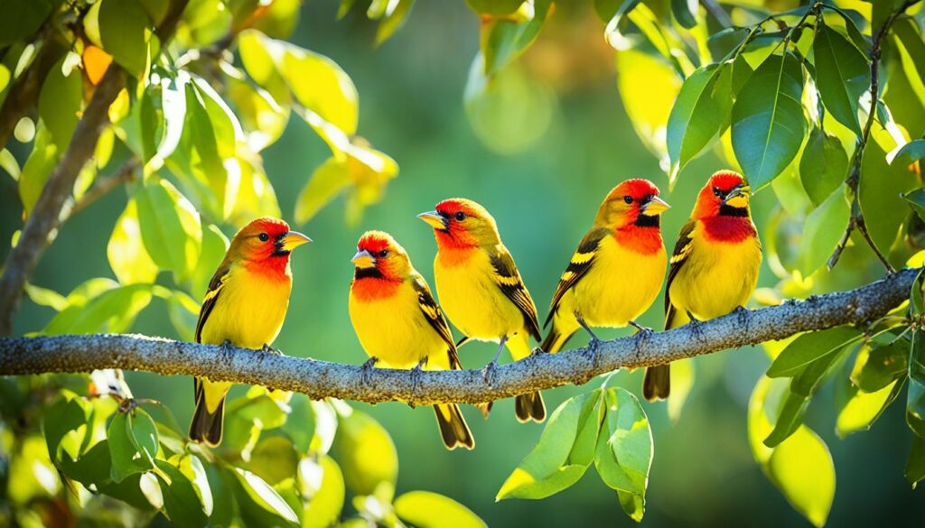 western tanagers