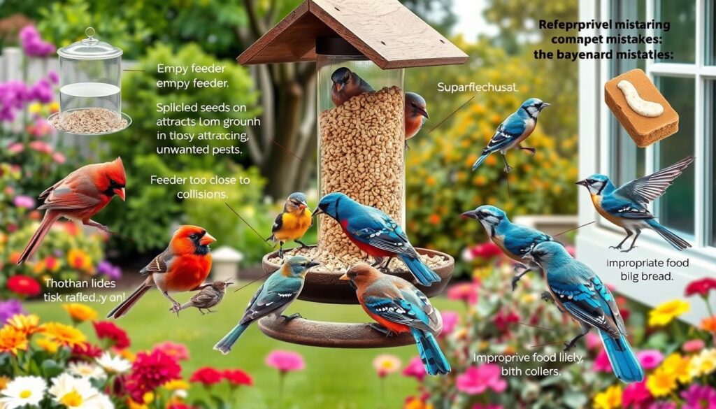 Bird feeding errors