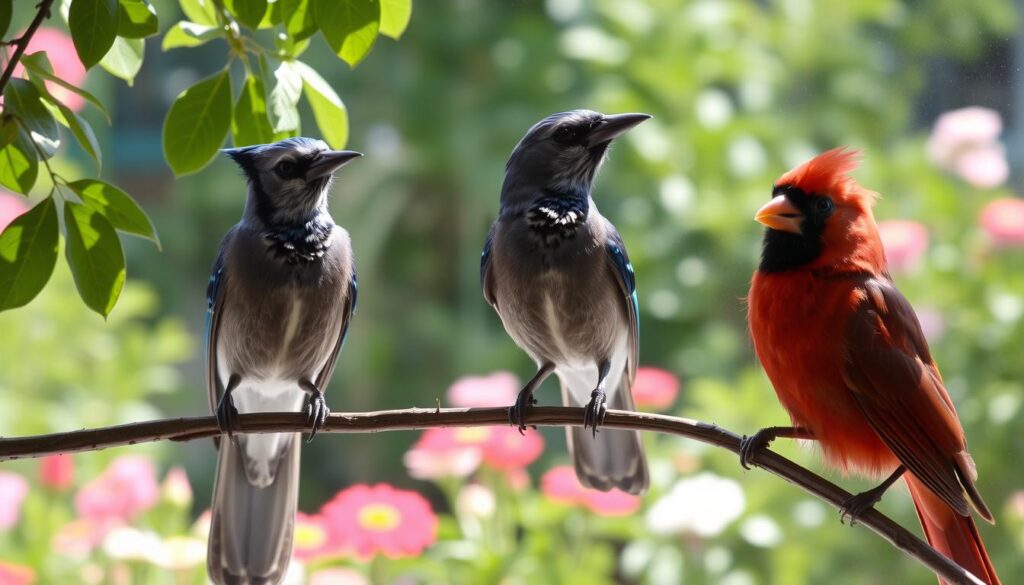 Territorial birds