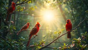 What do red birds mean spiritually?