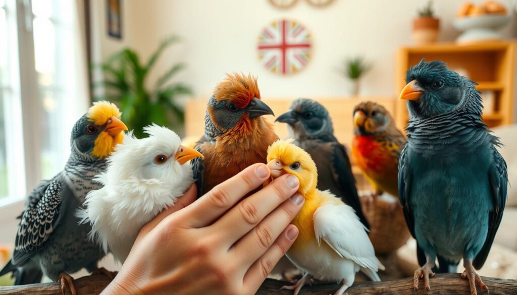 bird body language during petting