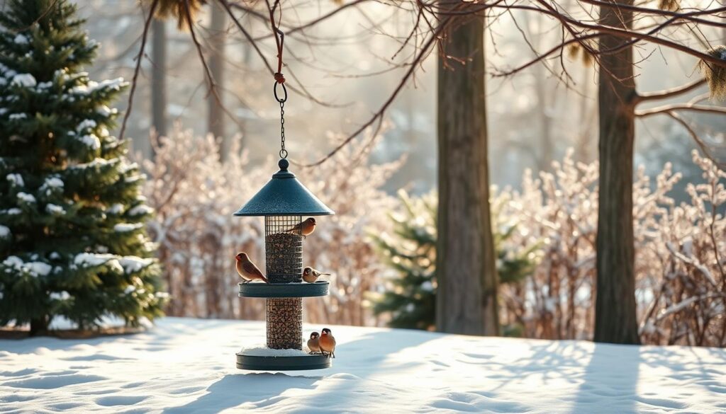 bird feeder location