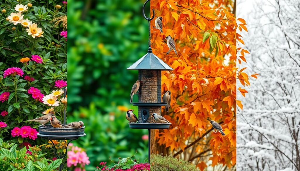 seasonal bird feeding