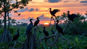 what are the big black birds in florida