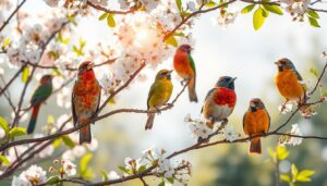 what does birds chirping mean spiritually