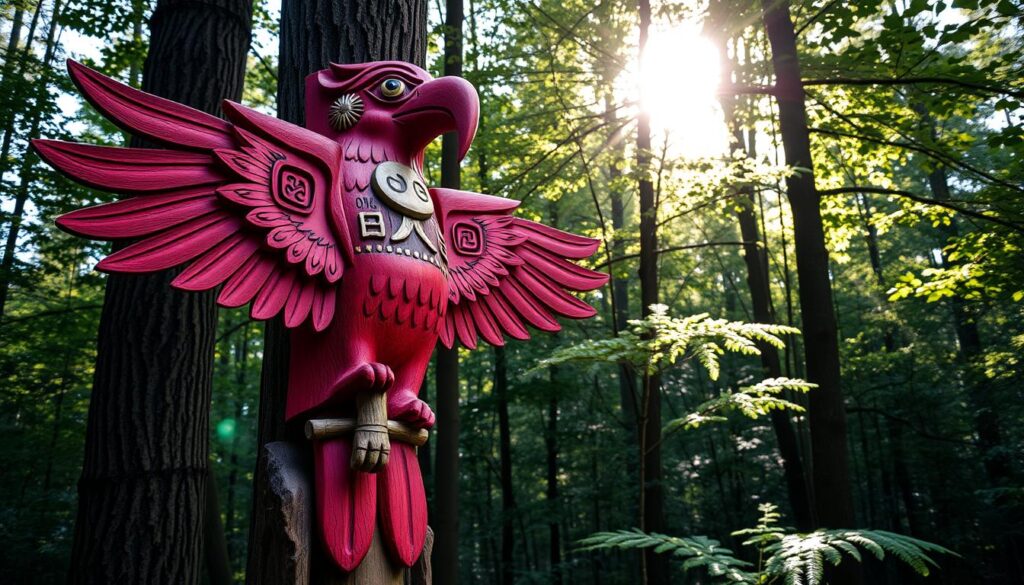 red bird totem