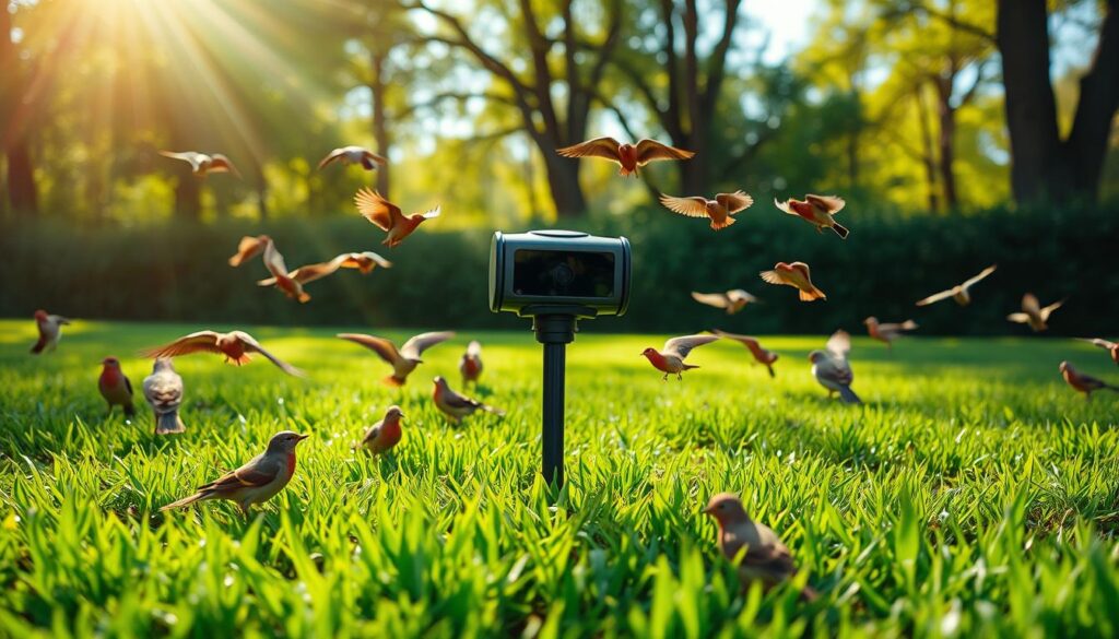 ultrasonic bird repellers for lawns